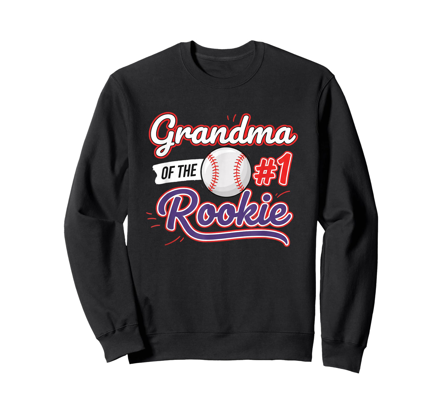 Grandparent Grandma of The #1 Rookie Baseball T-Shirt