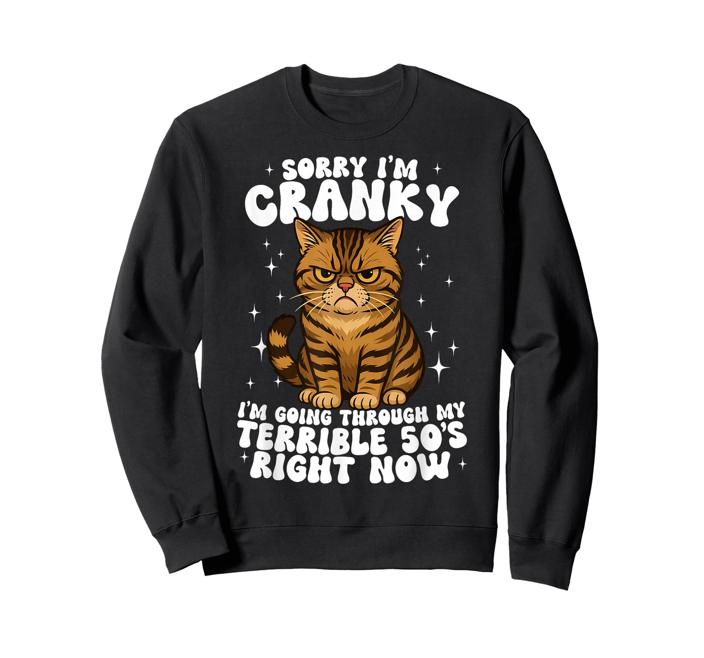 Sorry I'm Cranky I'm Going Through My Terrible 50's Cat T-Shirt