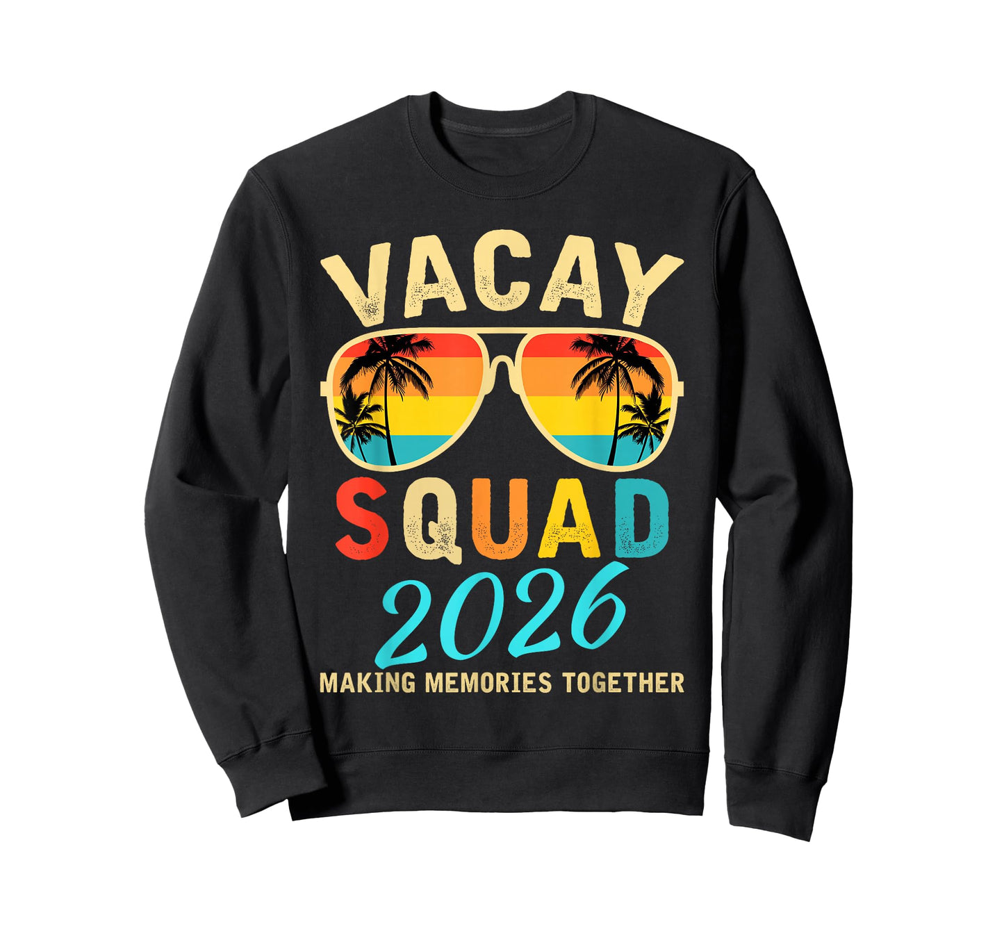 Vacay Squad 2026 Summer Vacation Family Friends Trip Palm T-Shirt