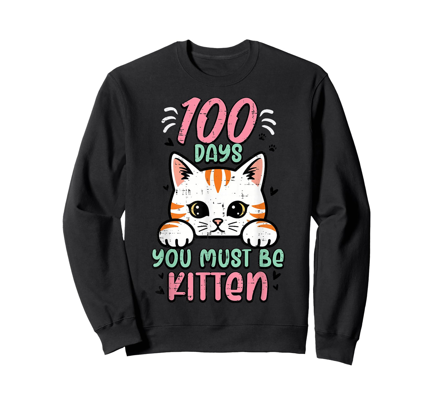 100 Days You Must Be Kitten Cute 100th Day of School Kids T-Shirt