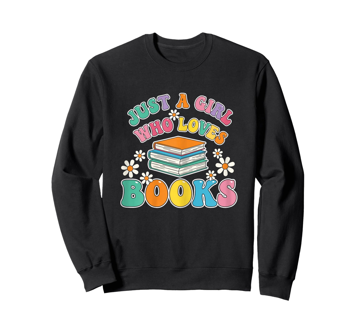 Just a Girl Who Loves Books Pajamas Shirt Reading Book Lover T-Shirt