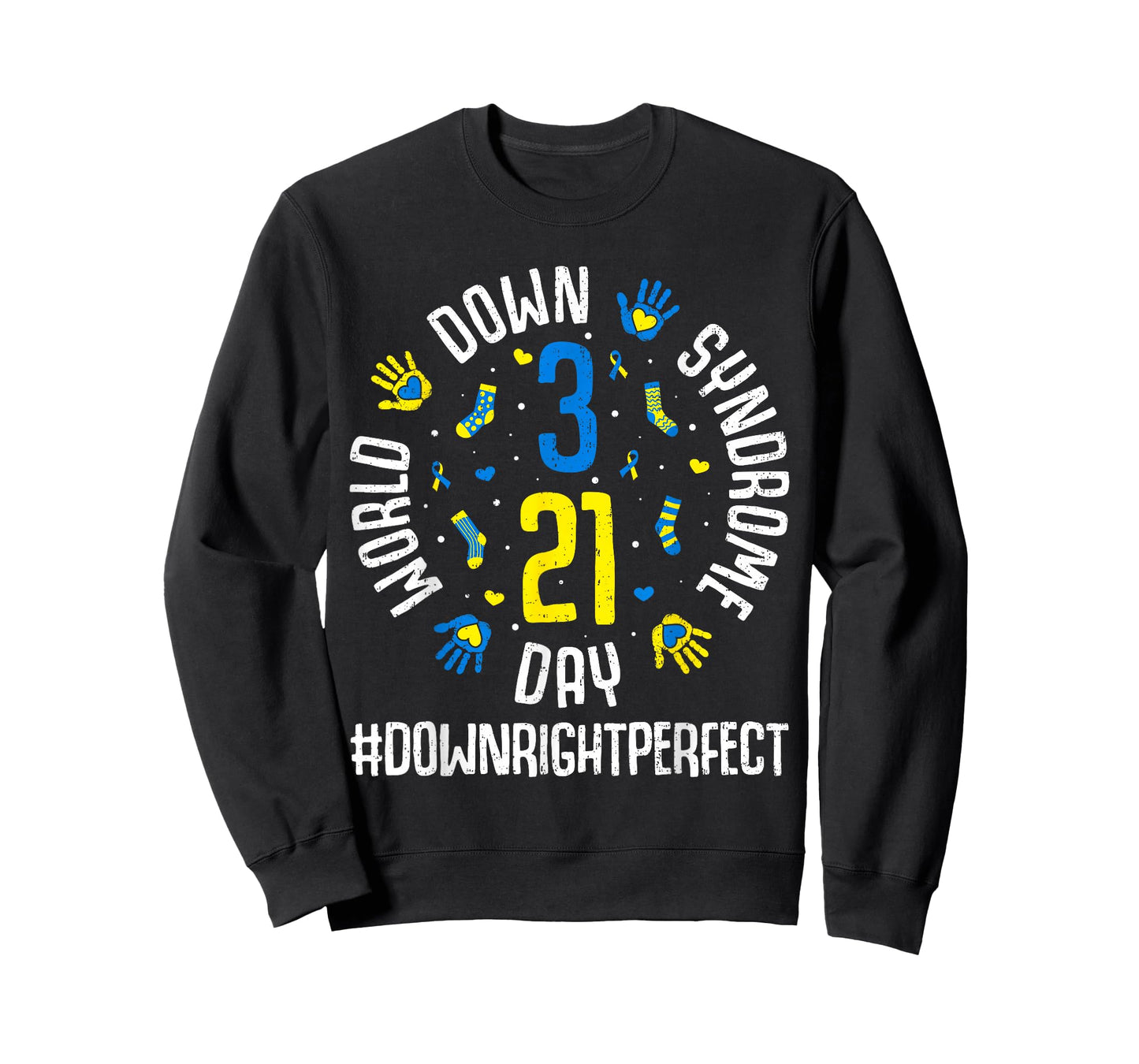 Down Right Perfect Down Syndrome Awareness 321 Trisomy 21 T-Shirt