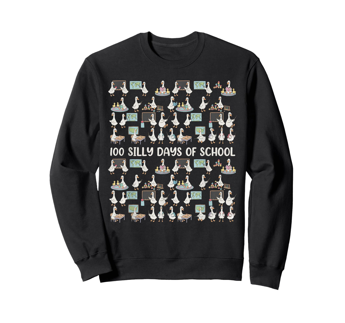 100 Days of Silly Gooses Funny 100th Day of School Teacher T-Shirt