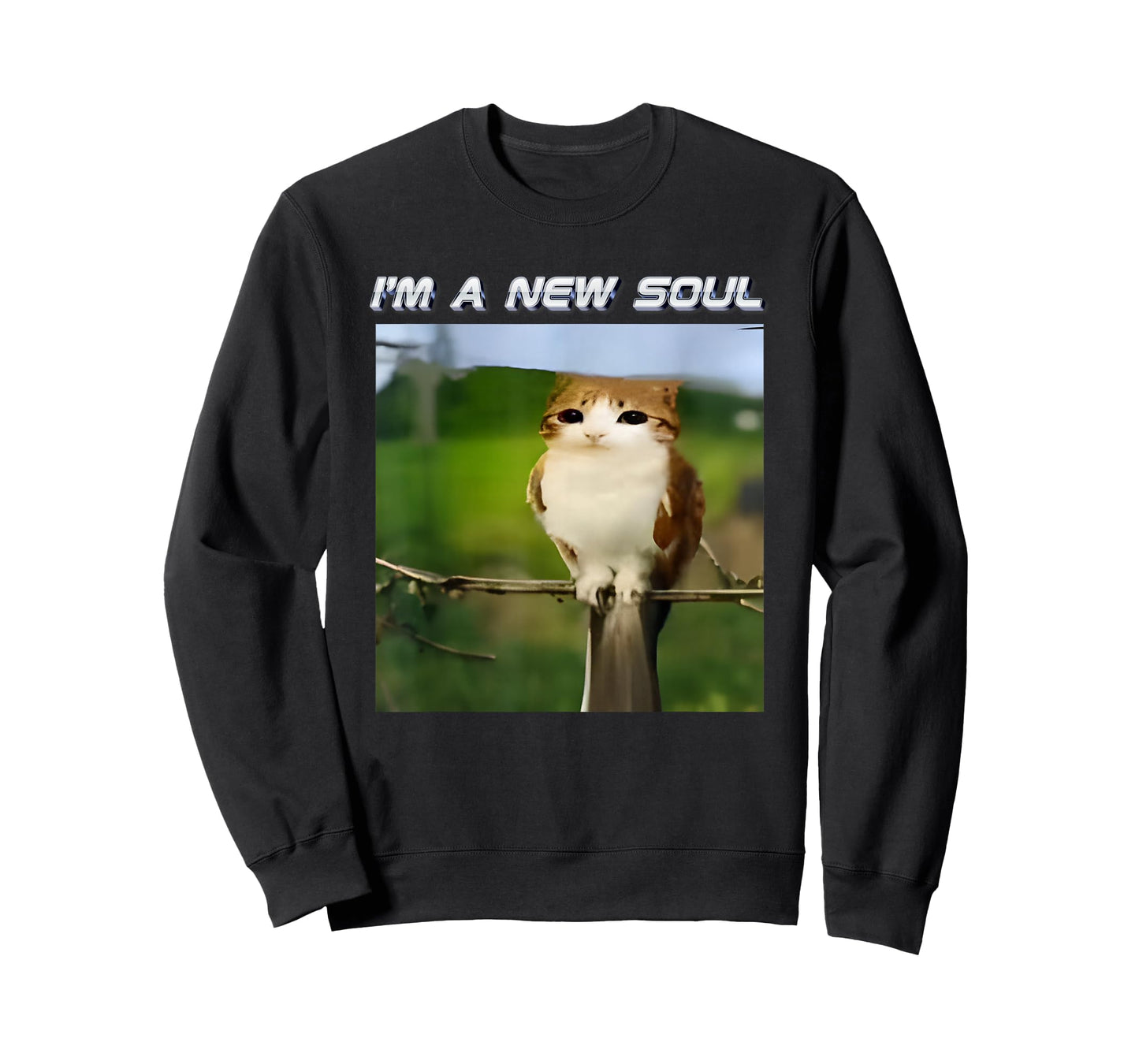 I'm A New Soul Meowl Cat Owl Meme Brainrot Memes Cursed Meme T-Shirt