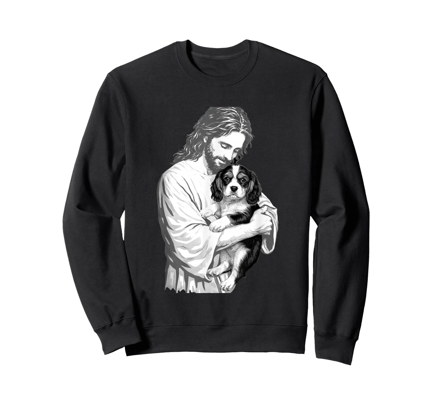 Funny Jesus Christ Cavalier Spaniel Dog Christian Faith T-Shirt