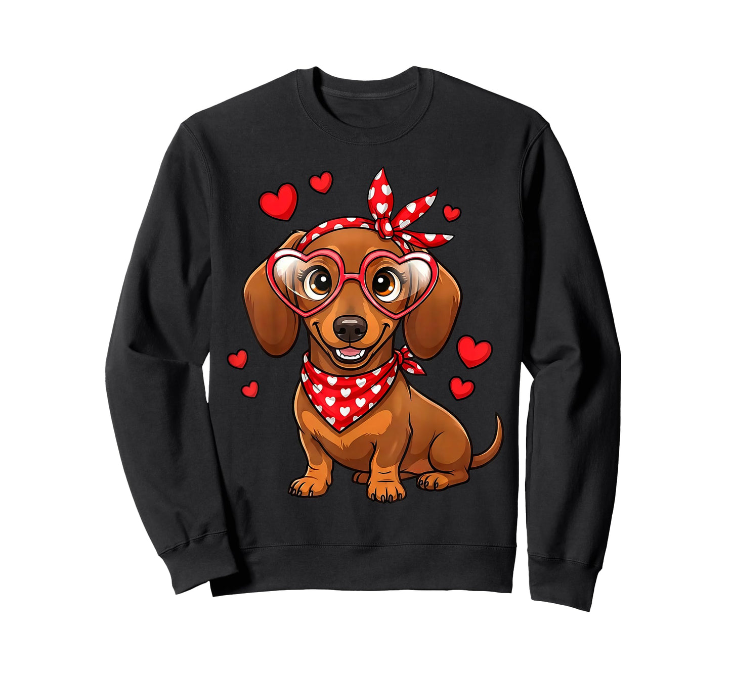 Dachshund Valentines Day Wiener Dog Lover Weenie Heart T-Shirt