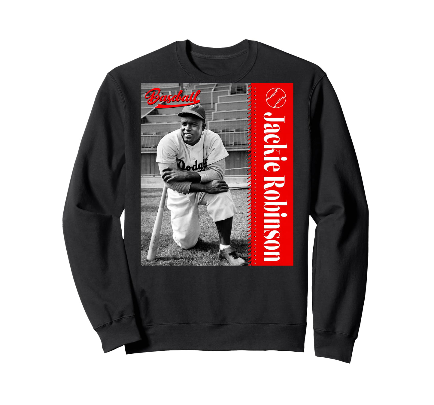 Jackie Robinson_007_Back Printed T-Shirt