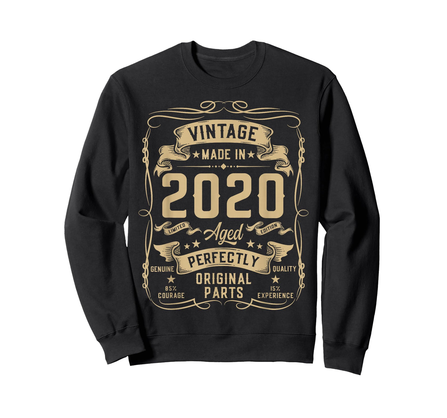 Vintage 2020 6yr 6th Birthday Gifts Boys Girls 6 Year Old T-Shirt
