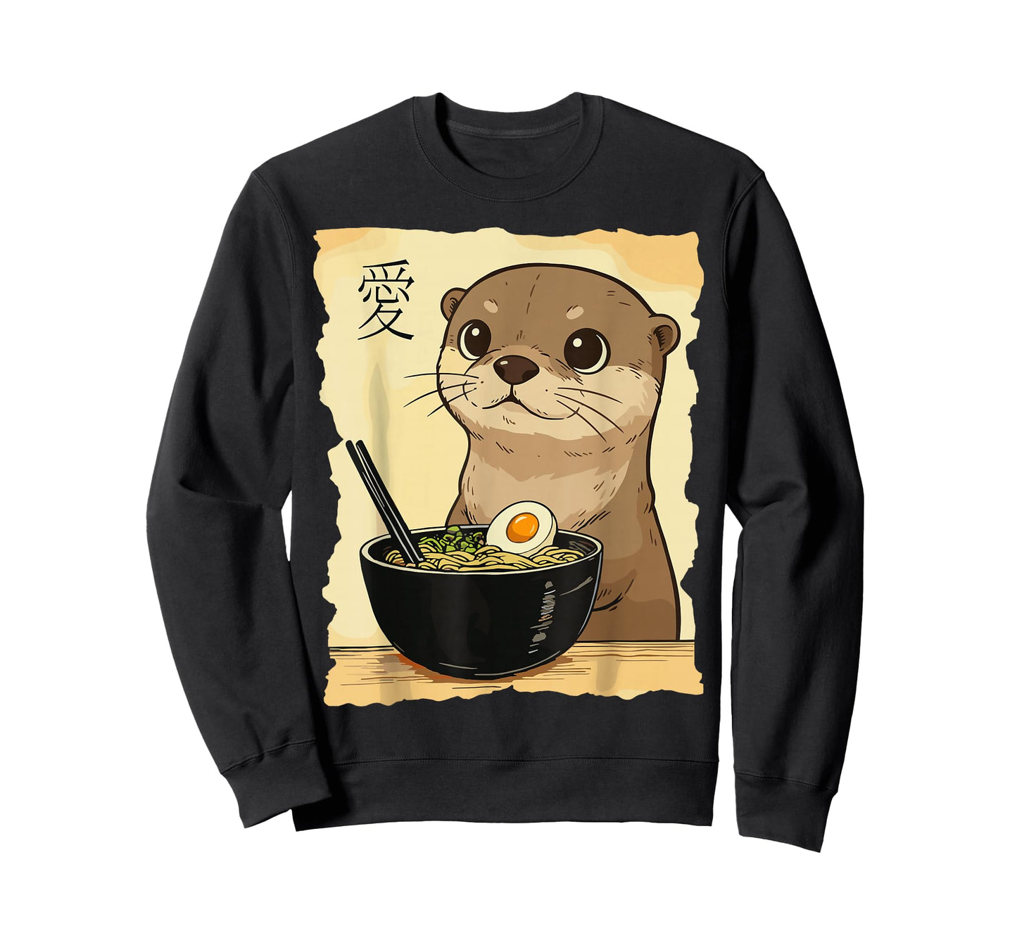 Funny Otter Ramen Kawaii Anime Japanese Graphic Women Men T-Shirt