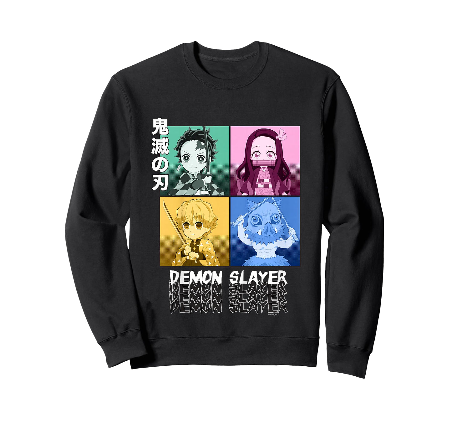 Kids Demon Slayer: Kimetsu no Yaiba Chibi Hero Squad T-Shirt