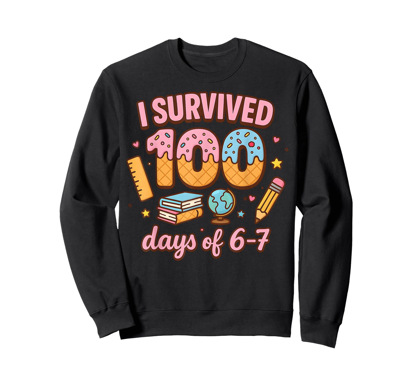 Funny 67 100th Day of School Teacher 100 Days 6 7 Meme 6-7 T-Shirt