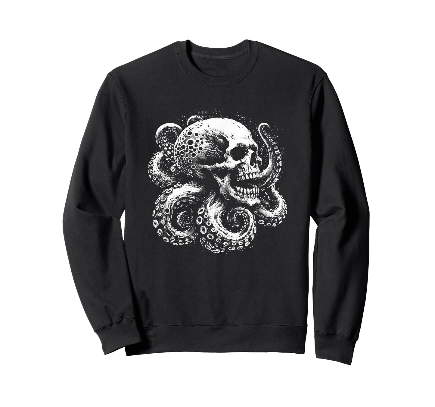 Dark Horror Octopus Sea Monster Kraken Skull Octopus T-Shirt