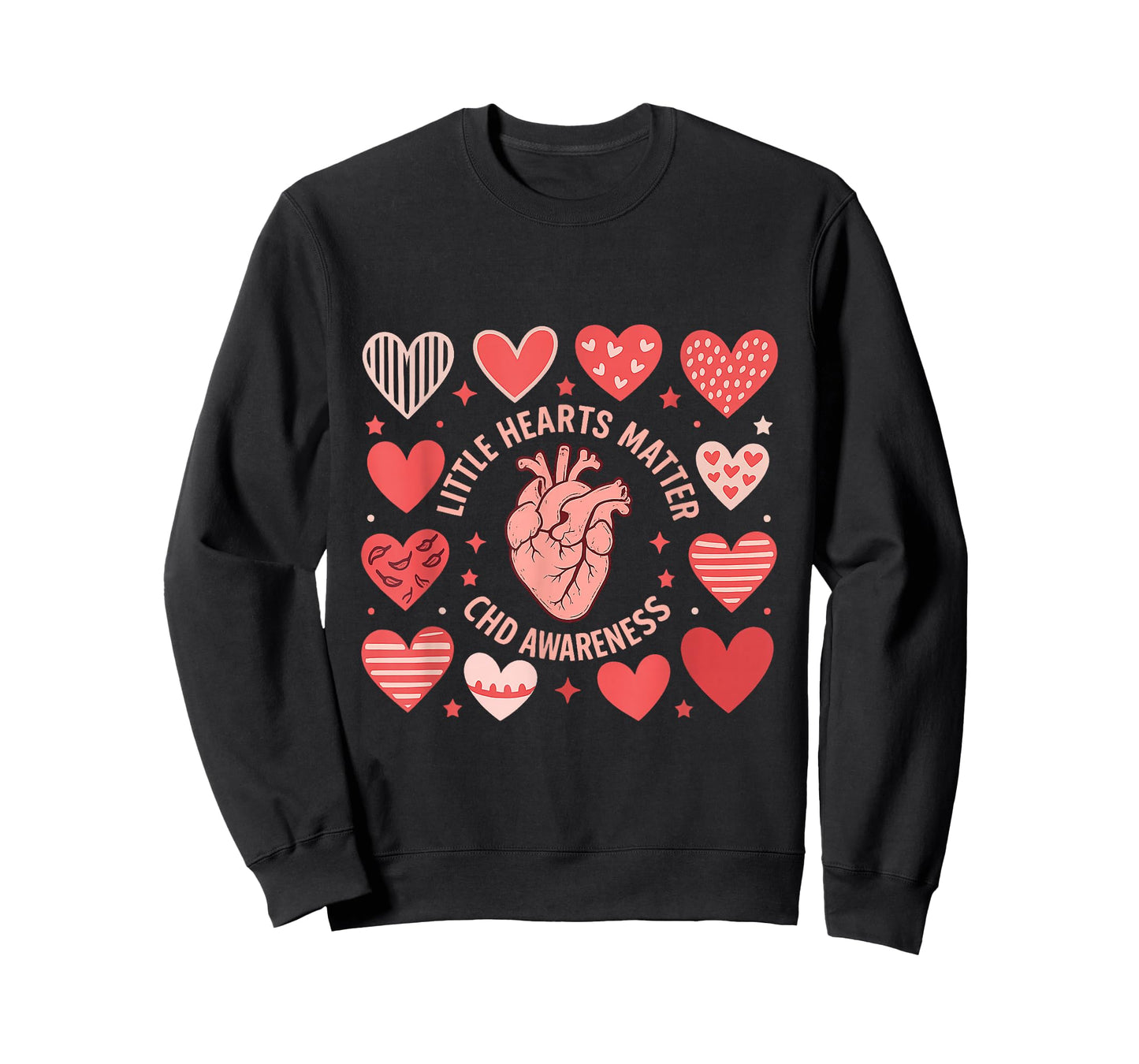 Heart Anatomy Valentine Little Hearts Matter CHD Awareness T-Shirt