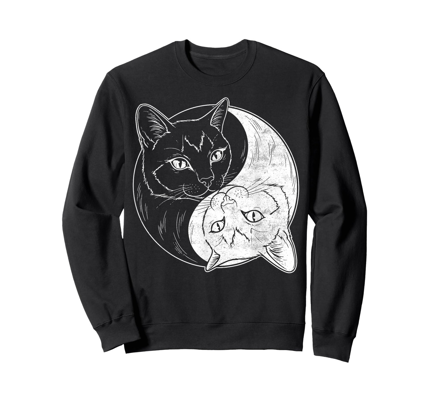 Yin Yang Cats Chinese Art Taoism Cute Kitten Lover T-Shirt