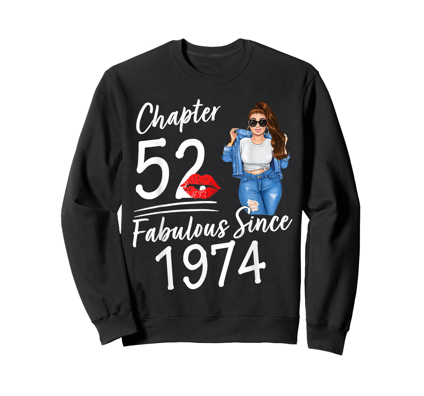 Chapter 52 Fabulous Since 1974 Birthday Girl Afro Queen T-Shirt