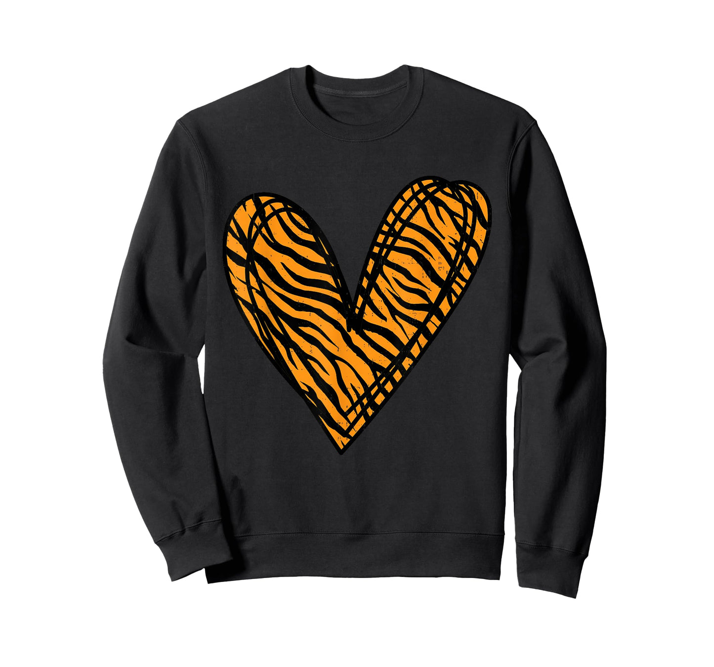 Heart Tiger Print Wild Love Animal Valentines Day Jungle T-Shirt