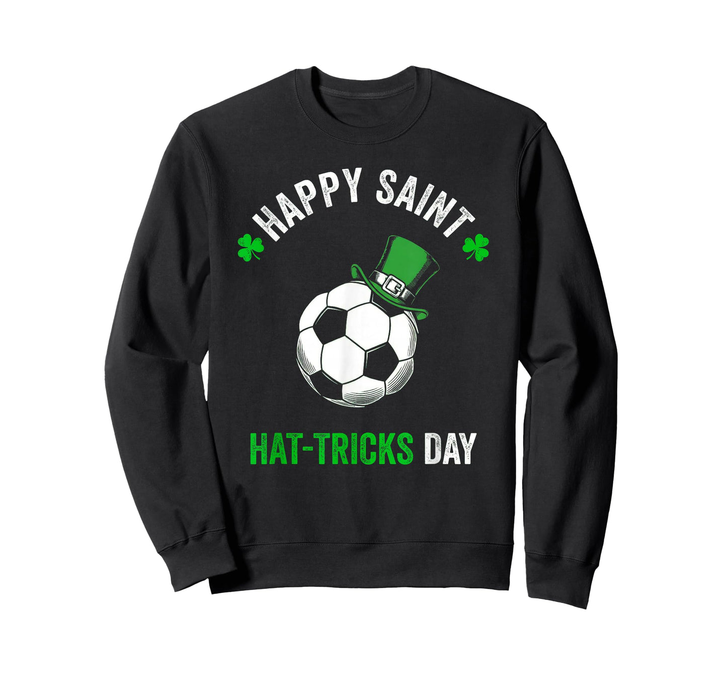 Soccer St Patricks Day Boys Men Shamrock Soccer T-Shirt