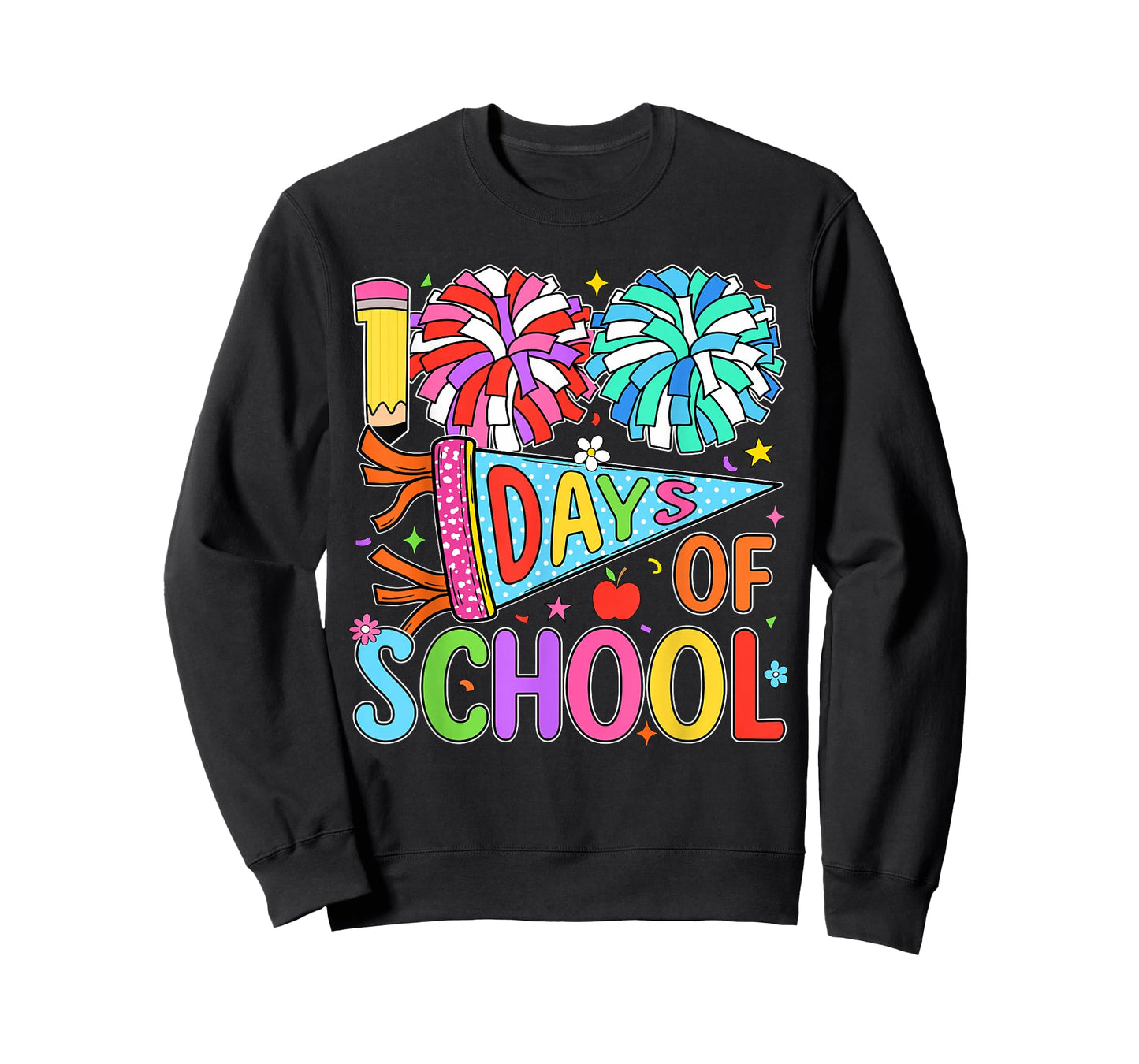 Preppy 100 Days of School 100 Days Smarter Boys Girls Kids T-Shirt