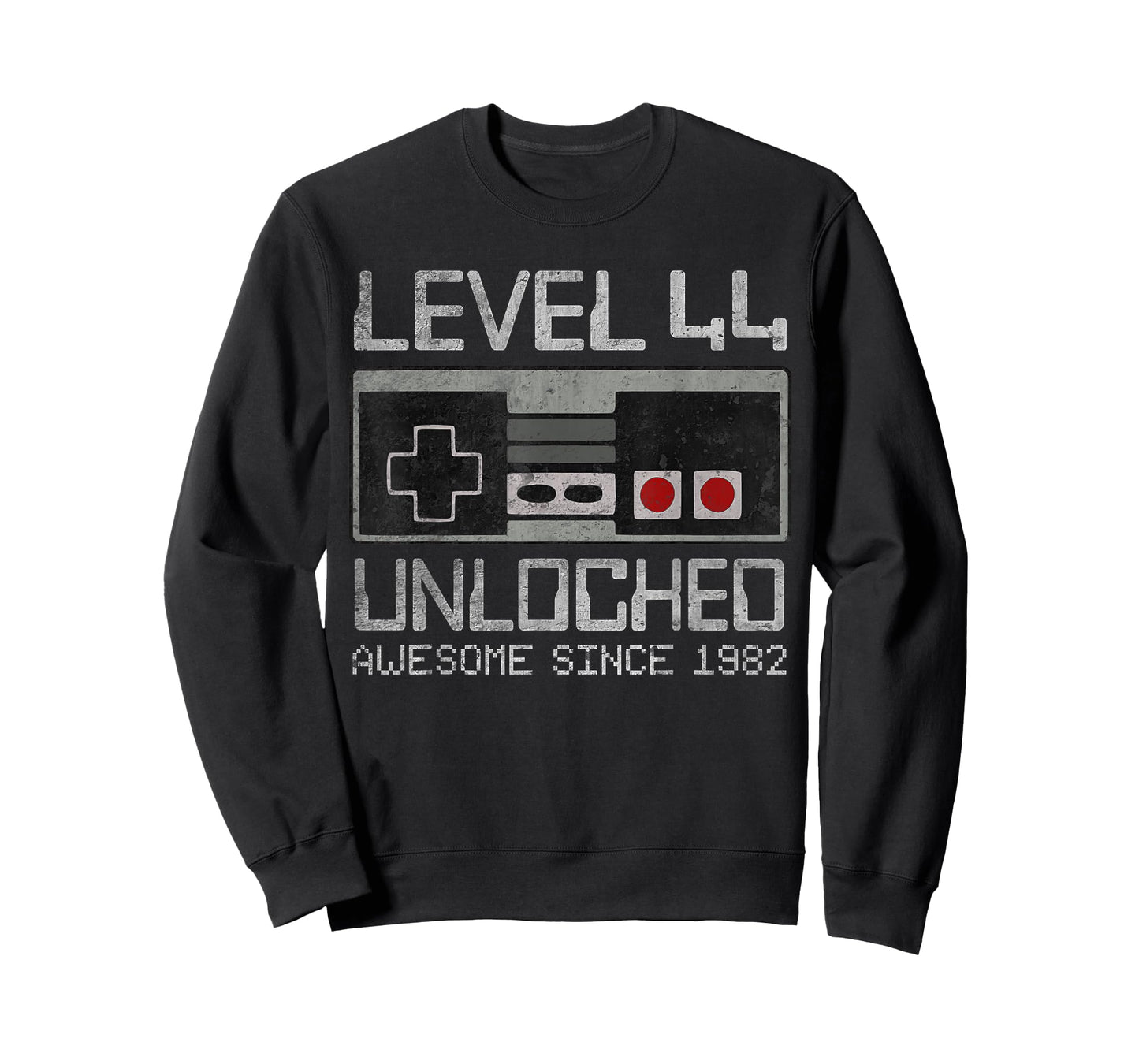 Level 44 Unlocked 44th Birthday 44 Year Old Video Gamer Men T-Shirt