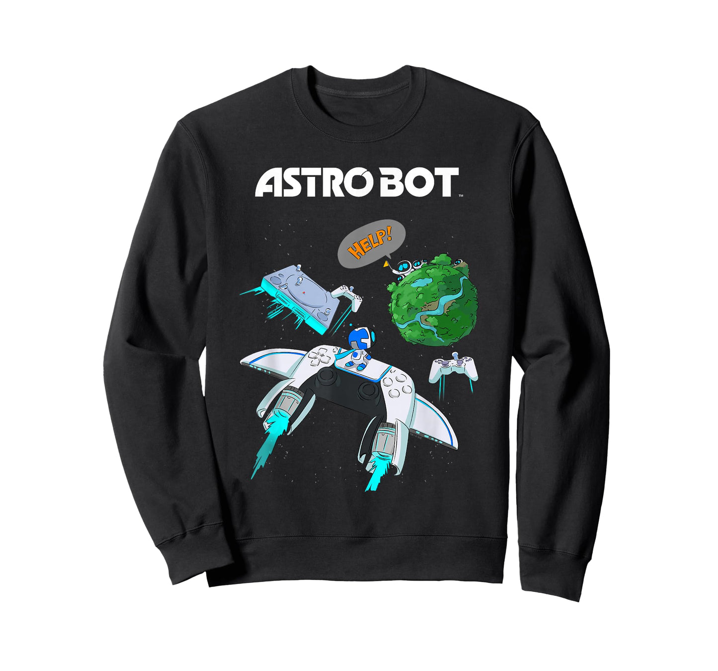 Astro Bot Controller and Console Rescue Mission Video Game T-Shirt