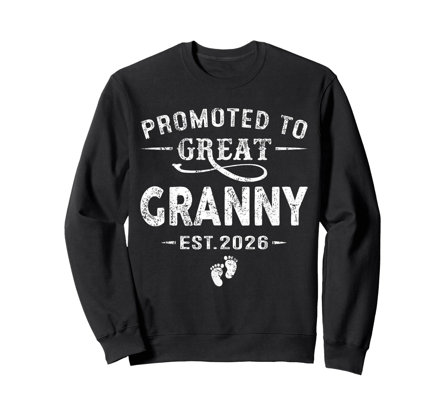 Promoted to Great Granny Est 2026 Pregnancy Announcement T-Shirt