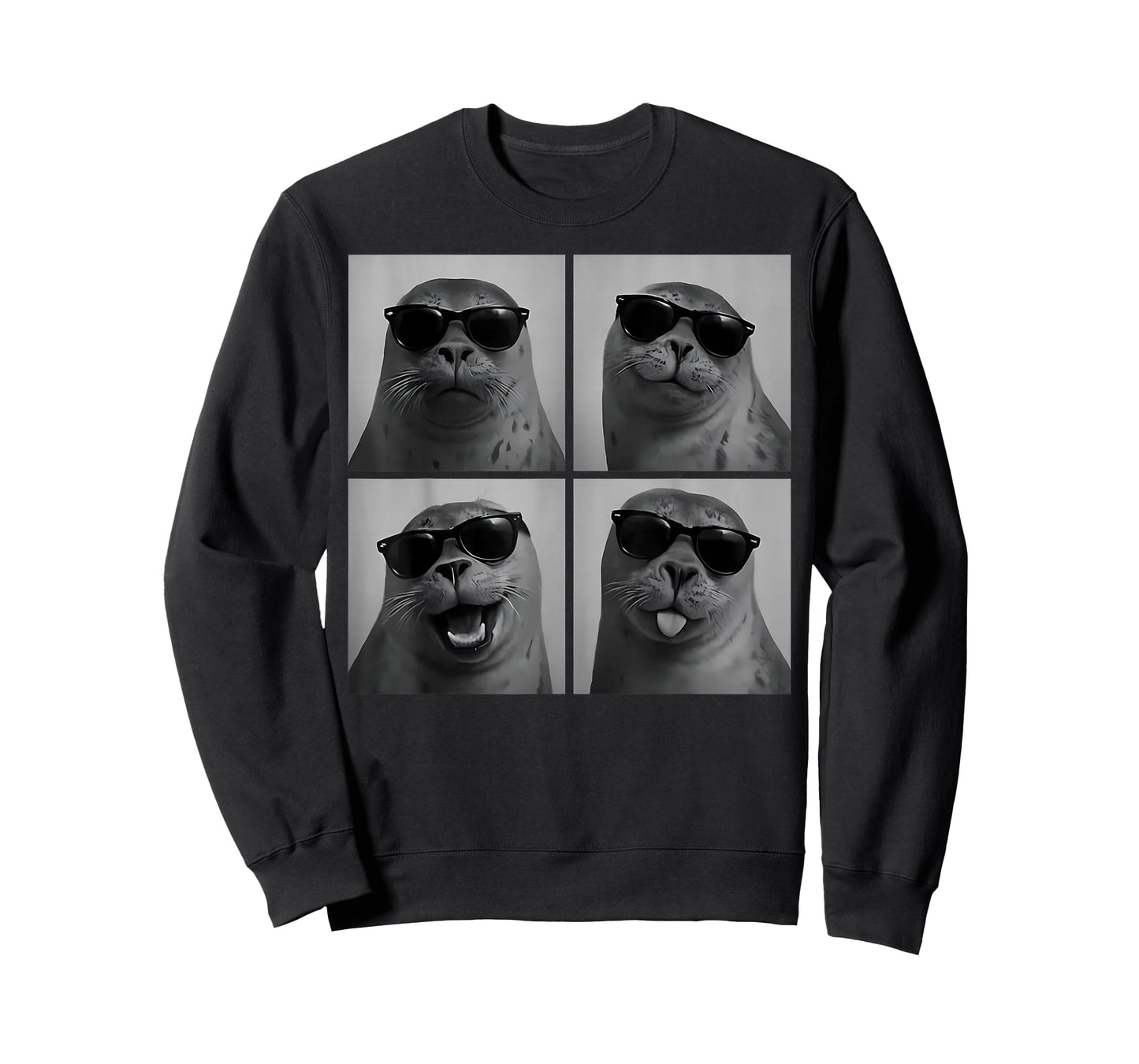 Seal Sea Lion Photobooth Seal Ocean with Sunglasses Cool T-Shirt
