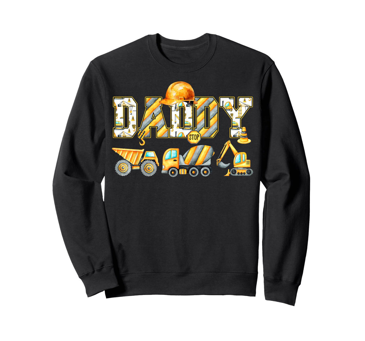 Funny Daddy Construction Excavator Kids Matching Family T-Shirt
