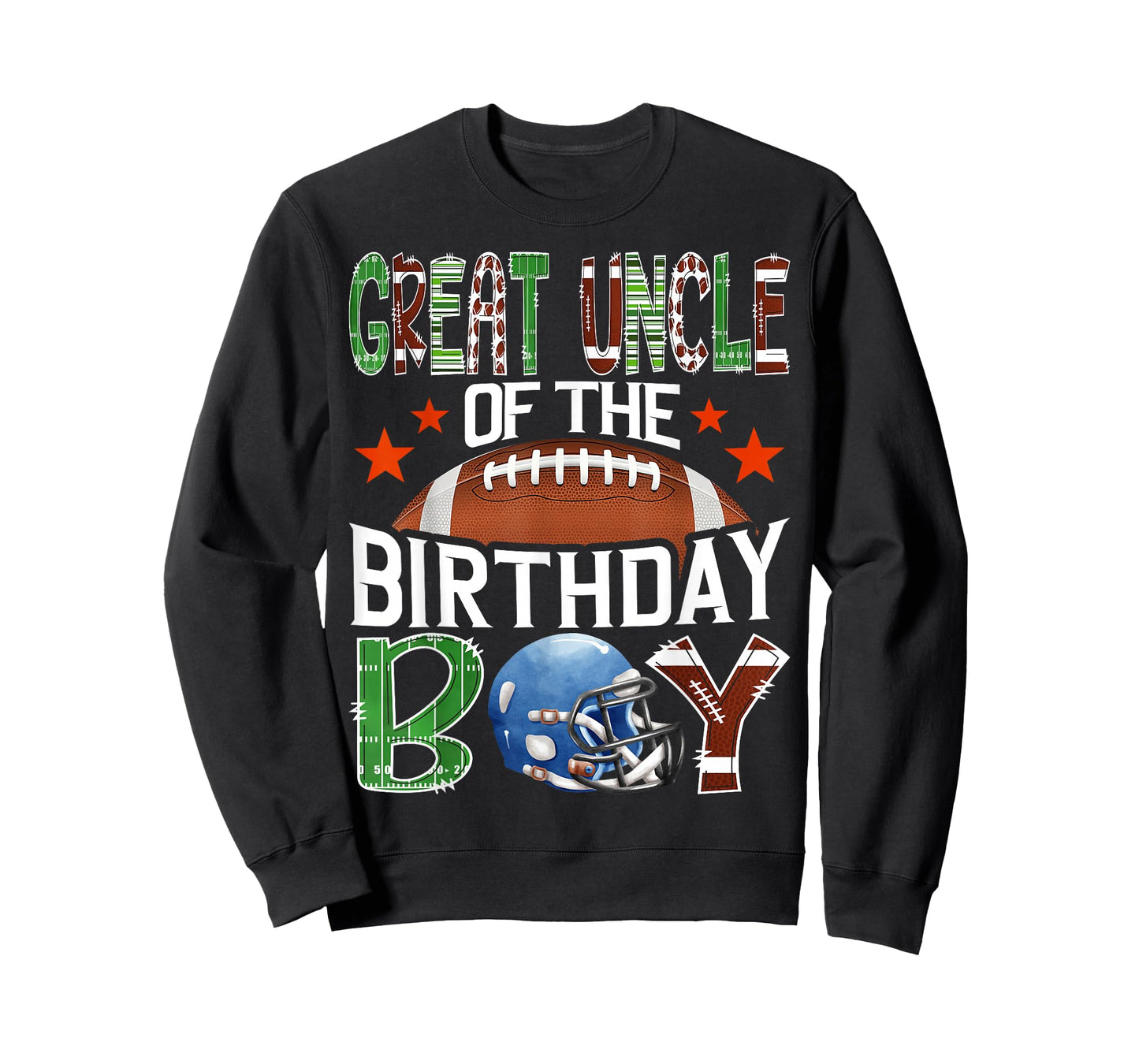 Great Uncle of The Birthday Boy Game Day Football Lover T-Shirt