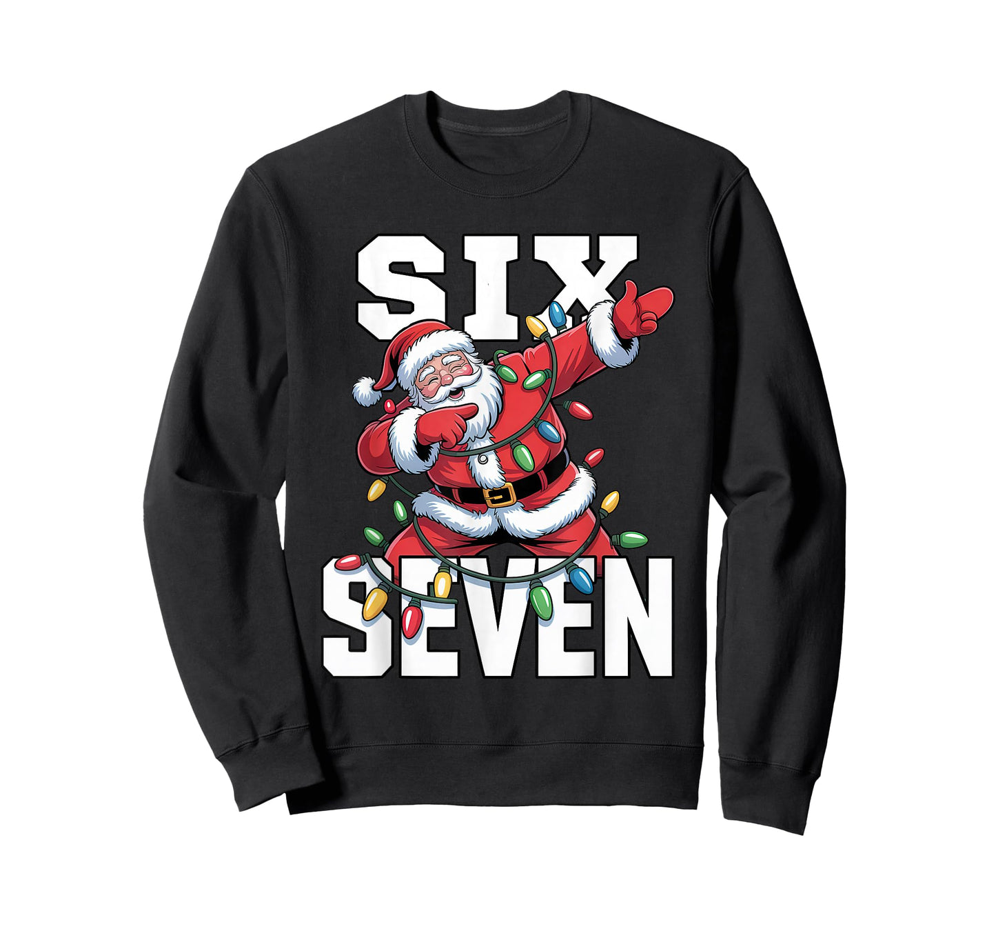 6 7 Christmas Six Seven 67 Meme Funny Dabbing Santa Dab T-Shirt