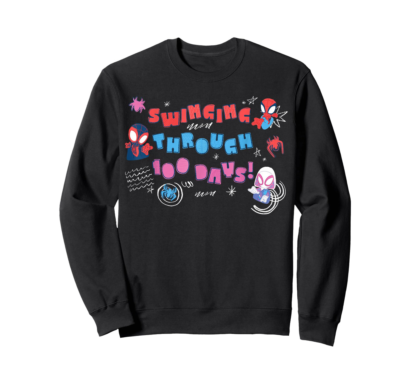 Marvel Spider-Man & Friends 100 Days of School 100th Day T-Shirt