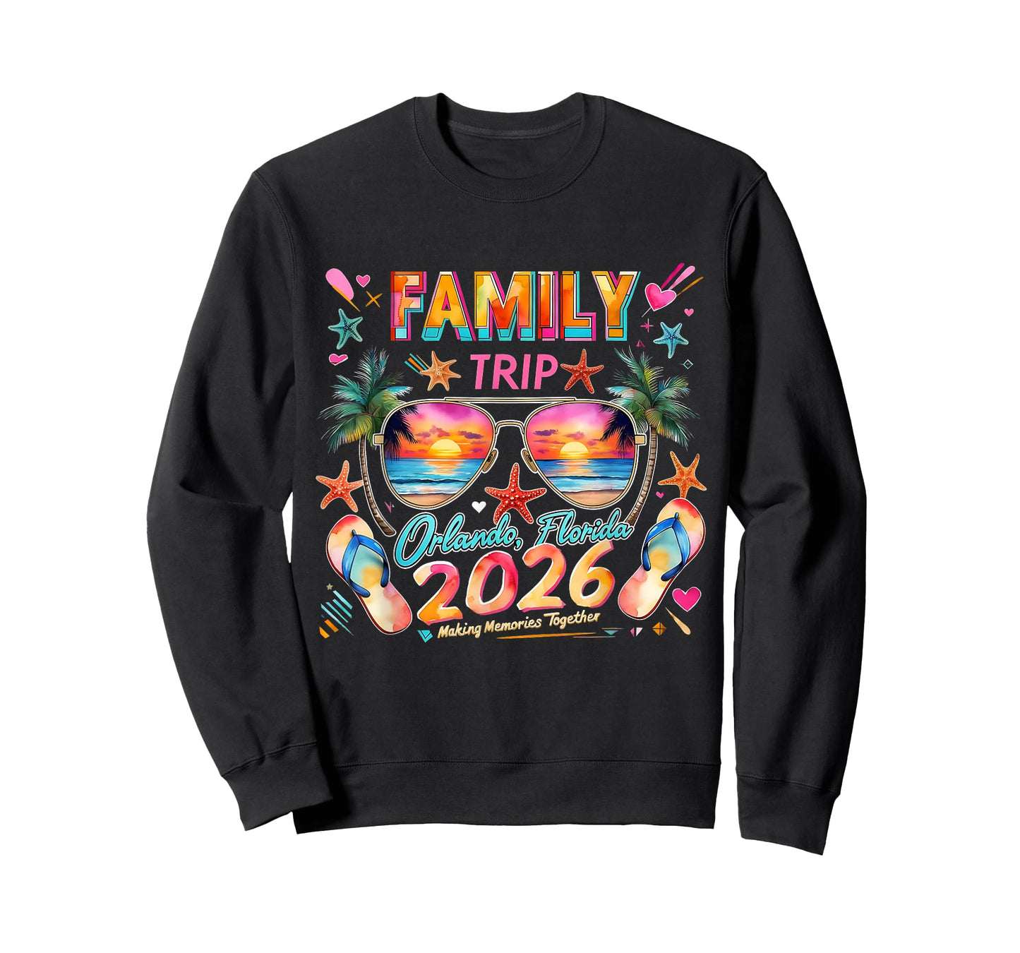 Family Trip Orlando Florida 2026 Making Memories Together T-Shirt