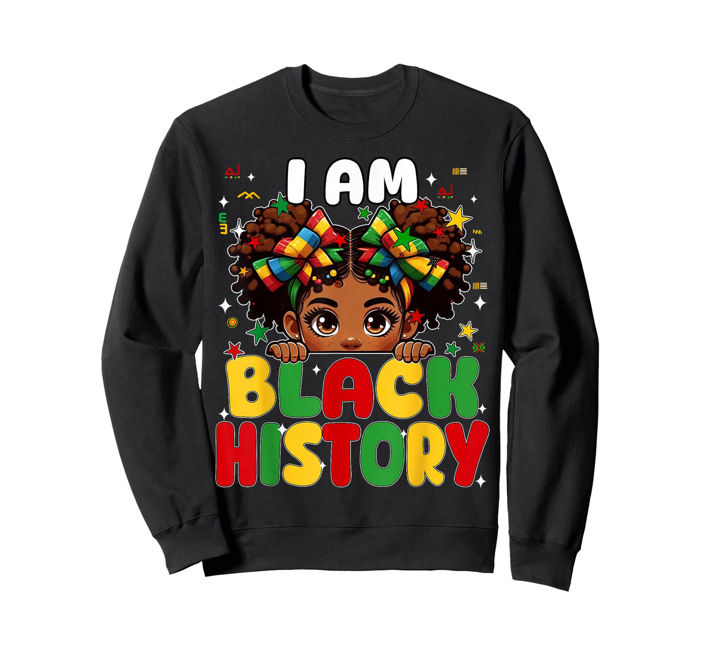 I Am Black History Coquette African American Girl Toddler T-Shirt