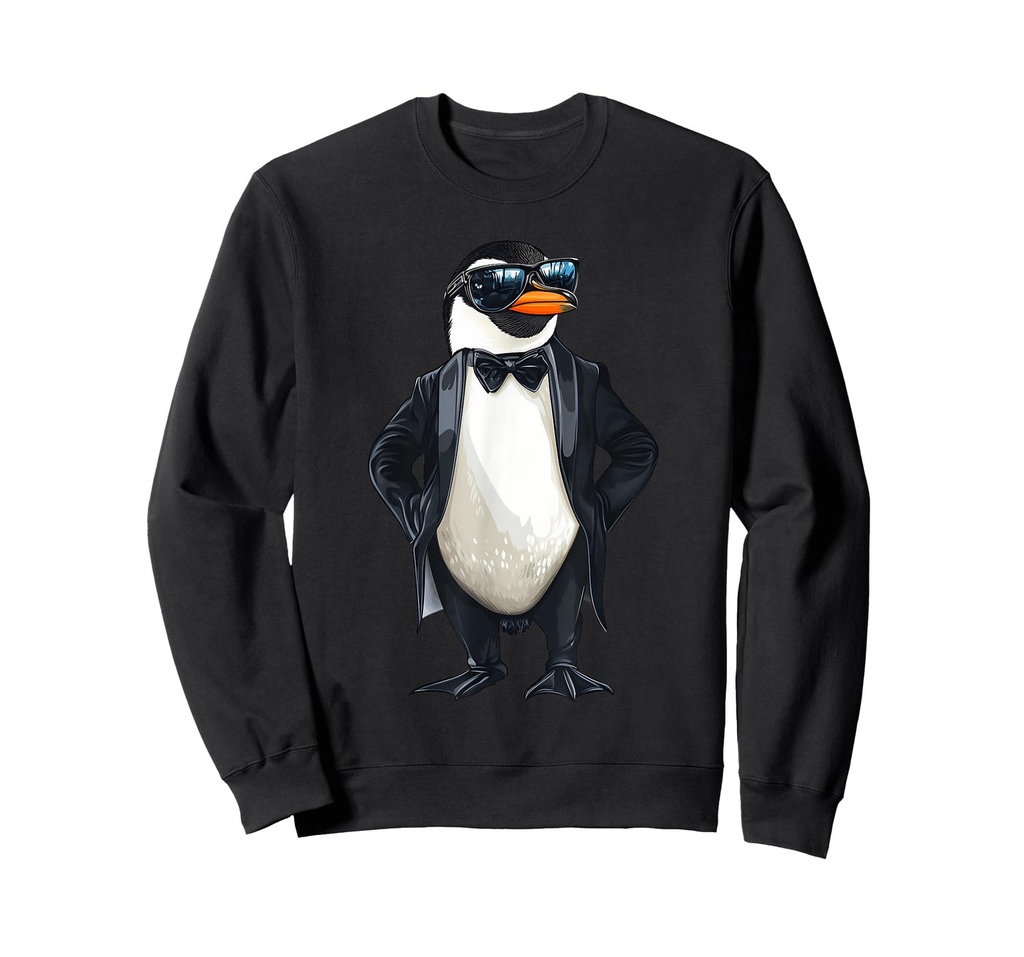Funny Penguin Tuxedo Graphic T-Shirt