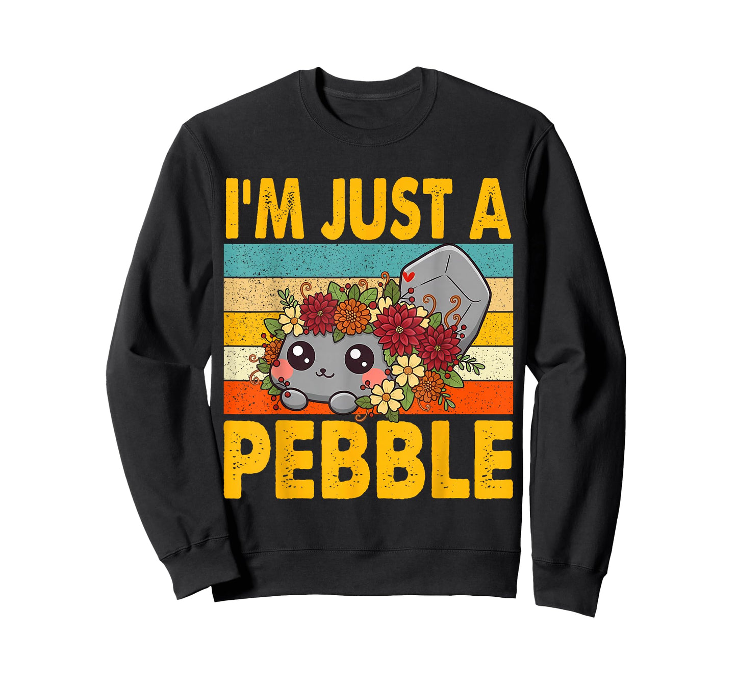 Retro I'm Just A Pebble Funny Pebble Cute Dog Men Women Kids T-Shirt