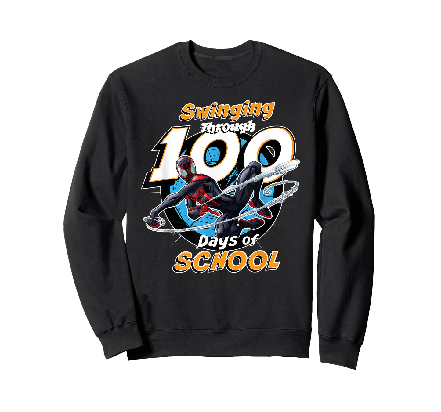 Marvel Miles Morales Spider-Man 100 Days of School 100th Day T-Shirt