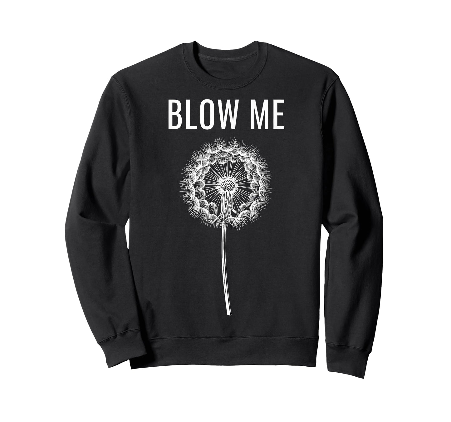 Funny Dandelion Flower Sarcastic Humor Quote Vintage Blow Me T-Shirt