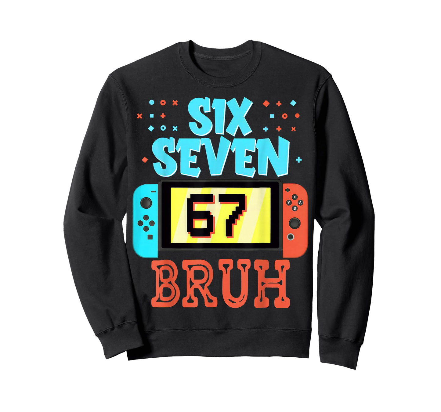 Six Seven 67 Bruh Funny Gamer Birthday Meme for Kids Boys T-Shirt