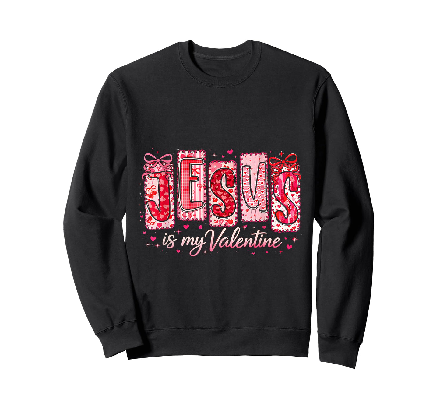 Jesus Loves Me God Religious Christian Valentine Coquette T-Shirt
