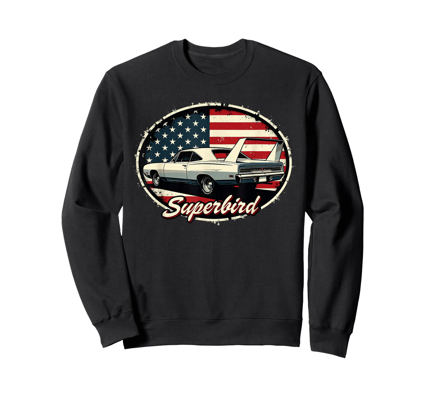 Old School Plymouth Superbird Classic American Flag T-Shirt