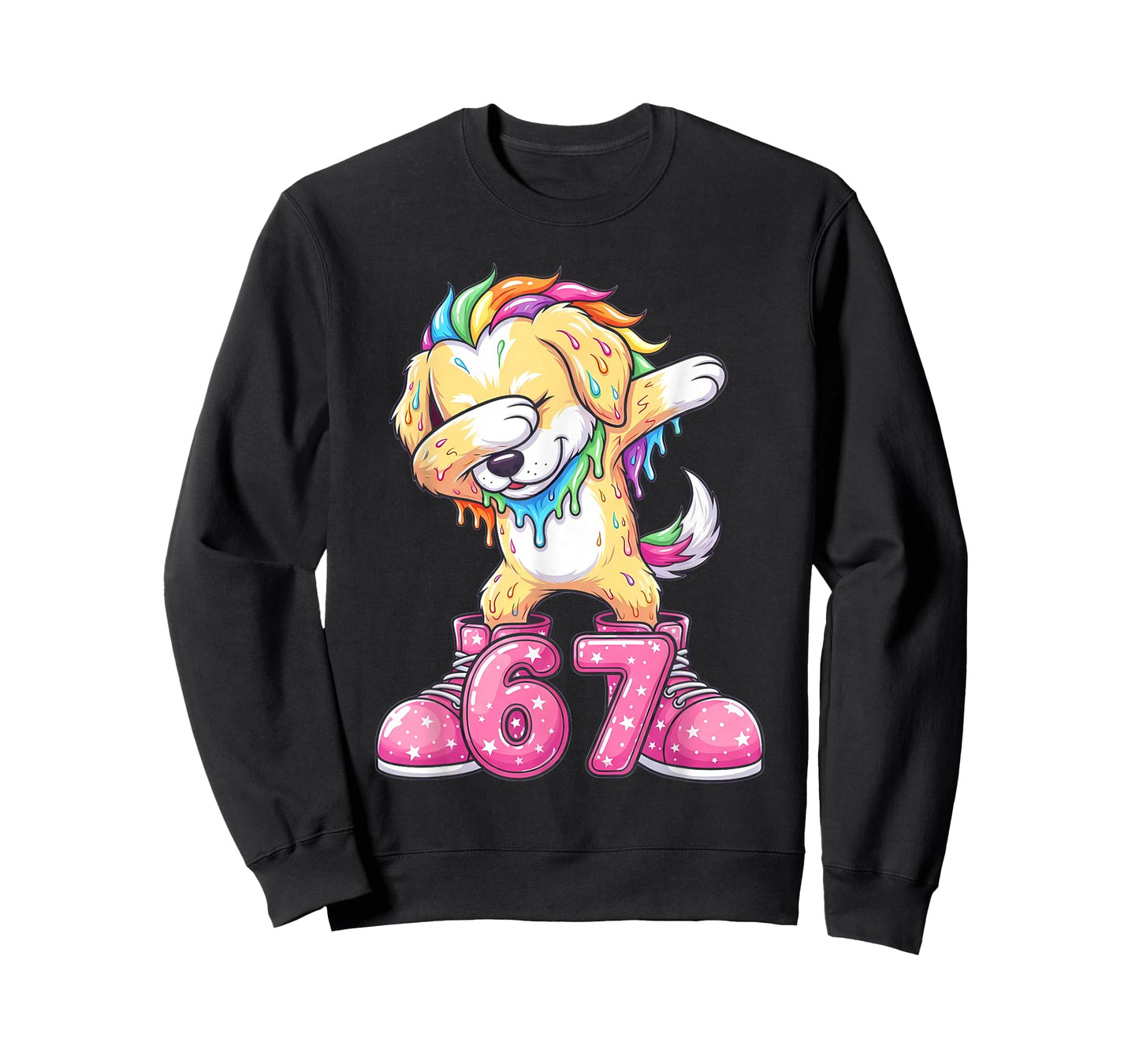 67 Christmas Funny 67 Brainrot Youth Kids Dog 67 T-Shirt