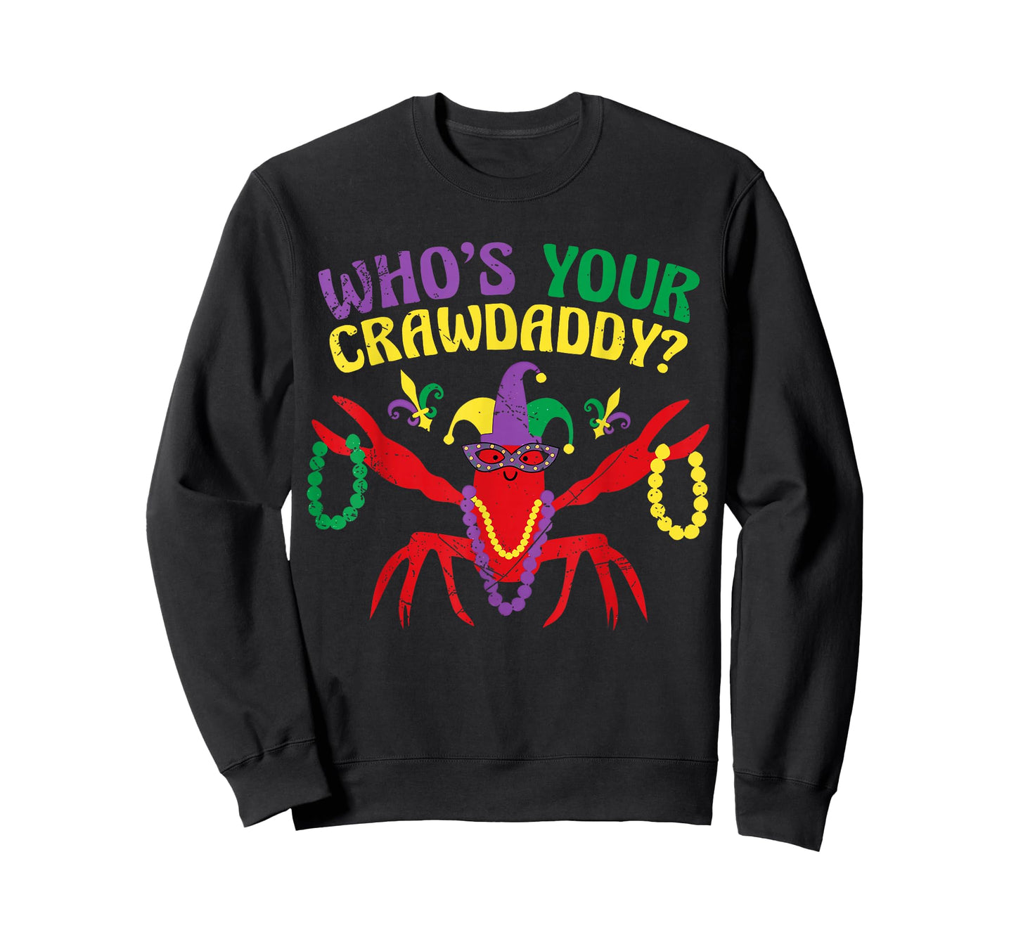 Who's Your Crawdaddy Crawfish Beads Mardi Gras Carnival T-Shirt