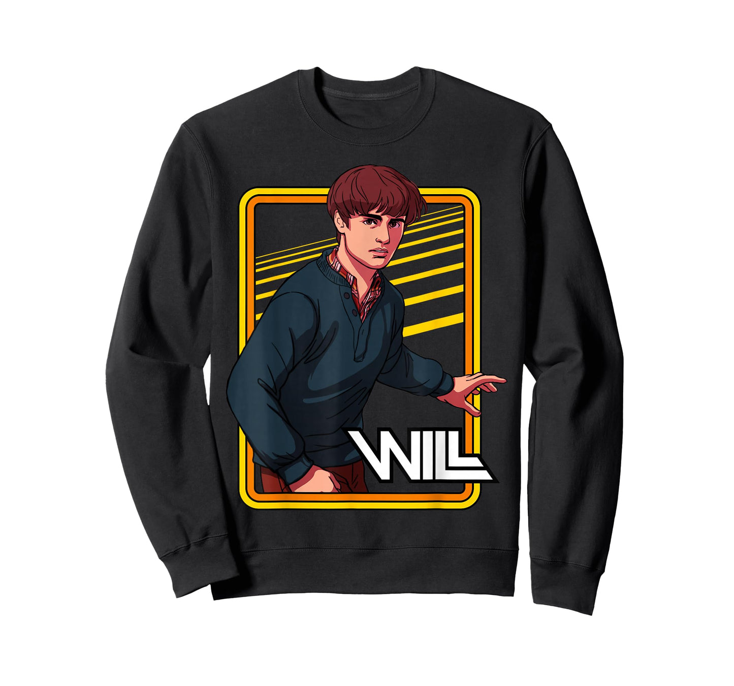 Stranger Things Will Byers Neon Frame Character Portrait T-Shirt