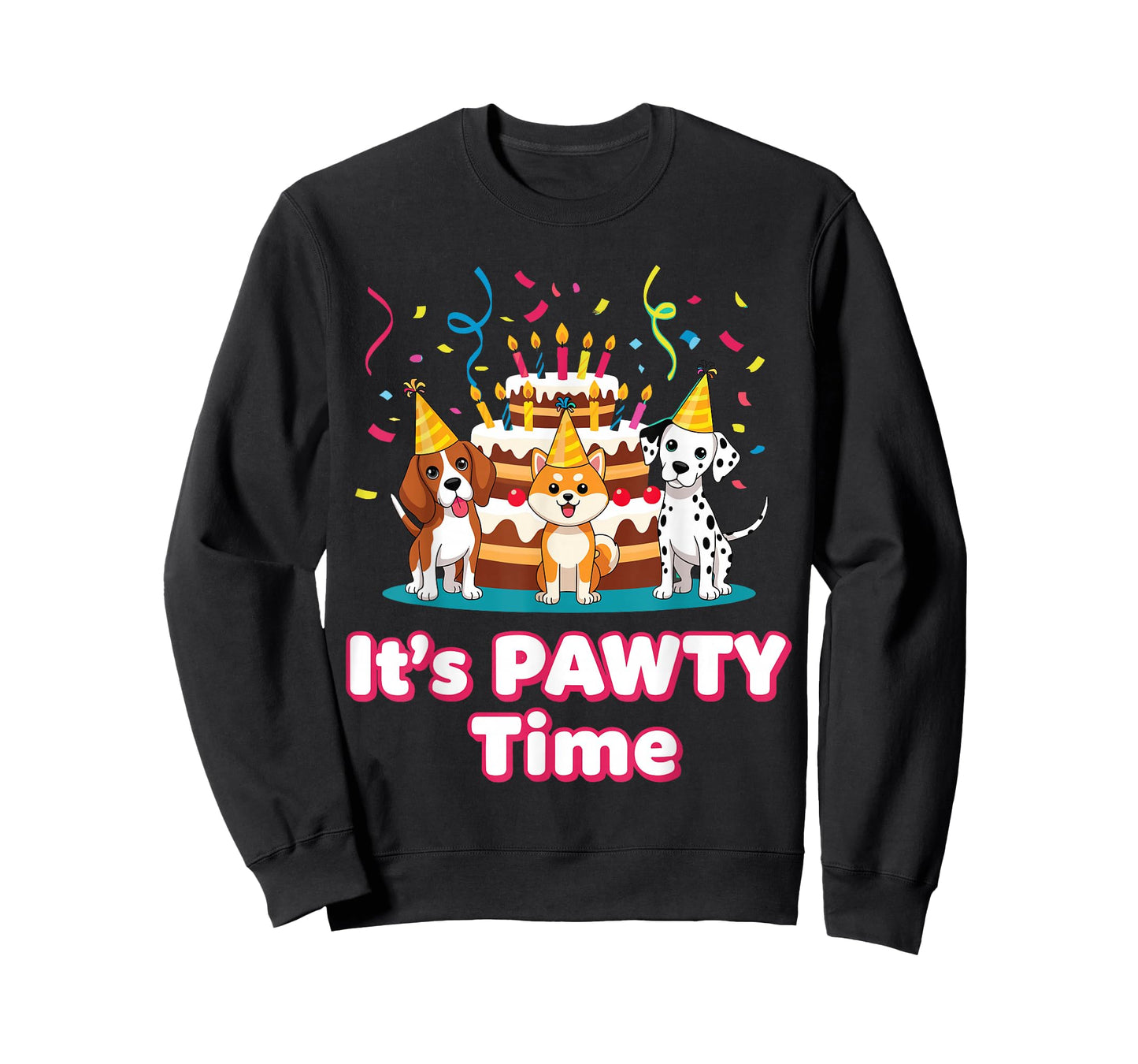 Happy Birthday Dog Shirt for Pet Lovers, Fun It's Pawty Time T-Shirt