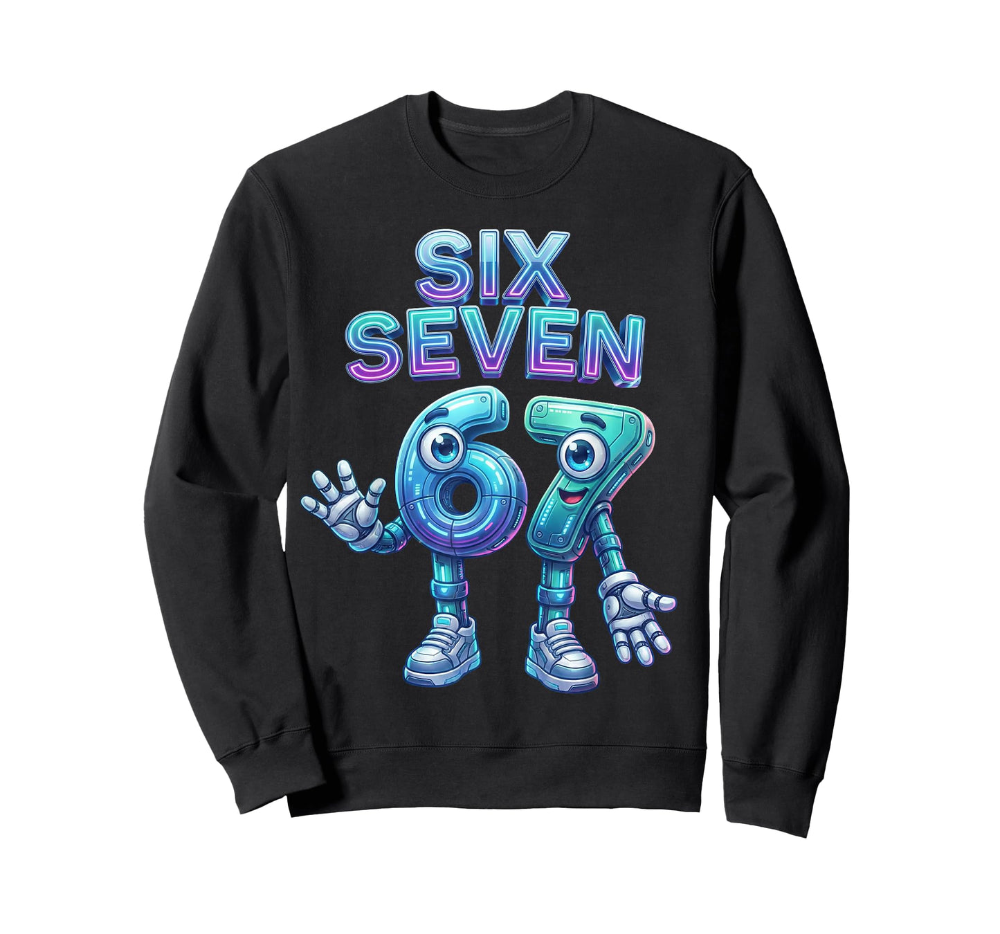 67 Six Seven 6-7 Meme Funny Brainrot 6 7 Boys Teens Kids 67 T-Shirt