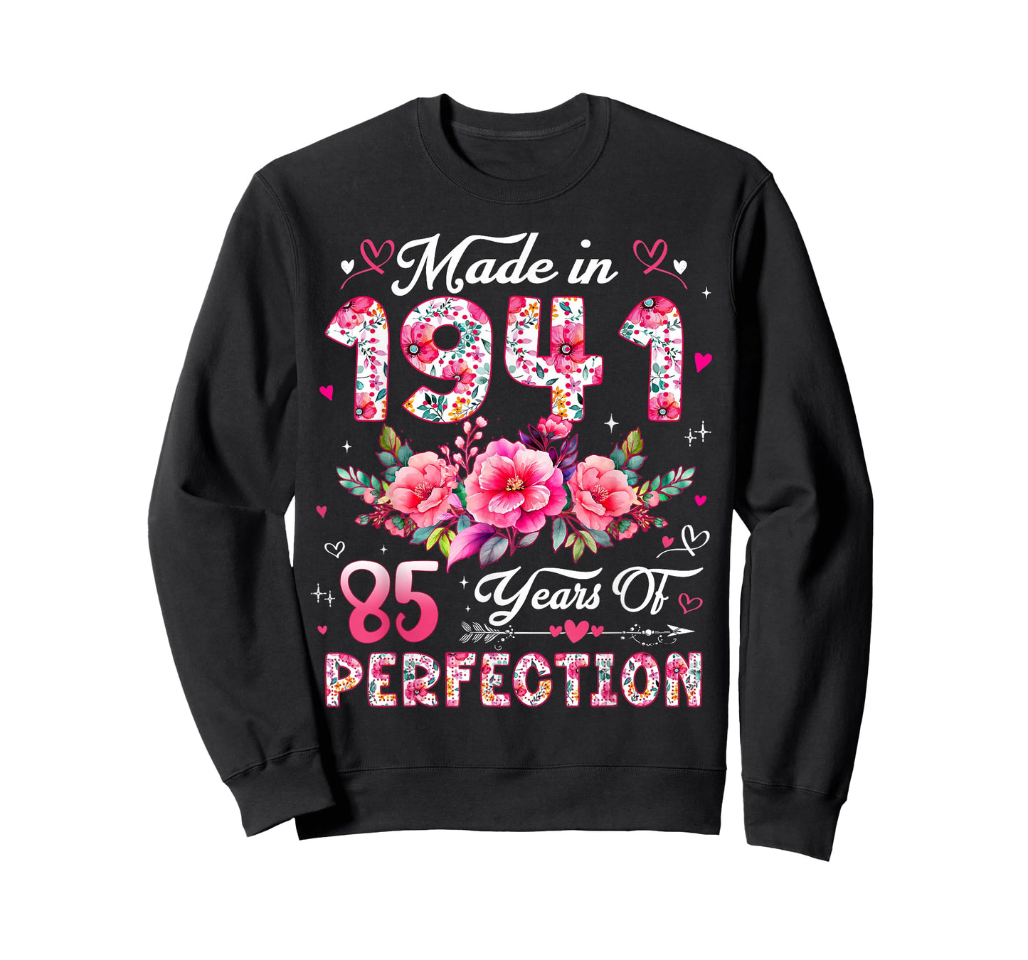 85 Year Old Made in 1941 Floral 85th Birthday Women T-Shirt