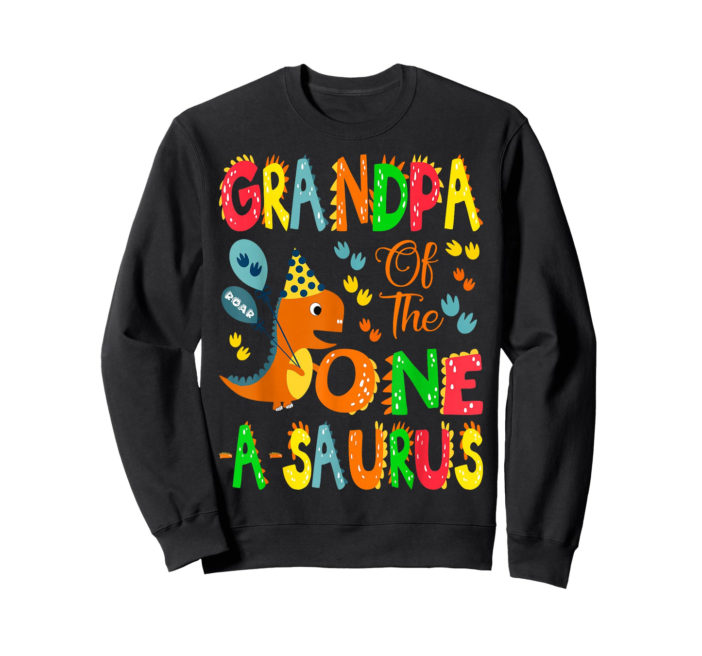 Grandpa of The One-A-Saurus 1st Birthday Boy Dinosaur Lover T-Shirt