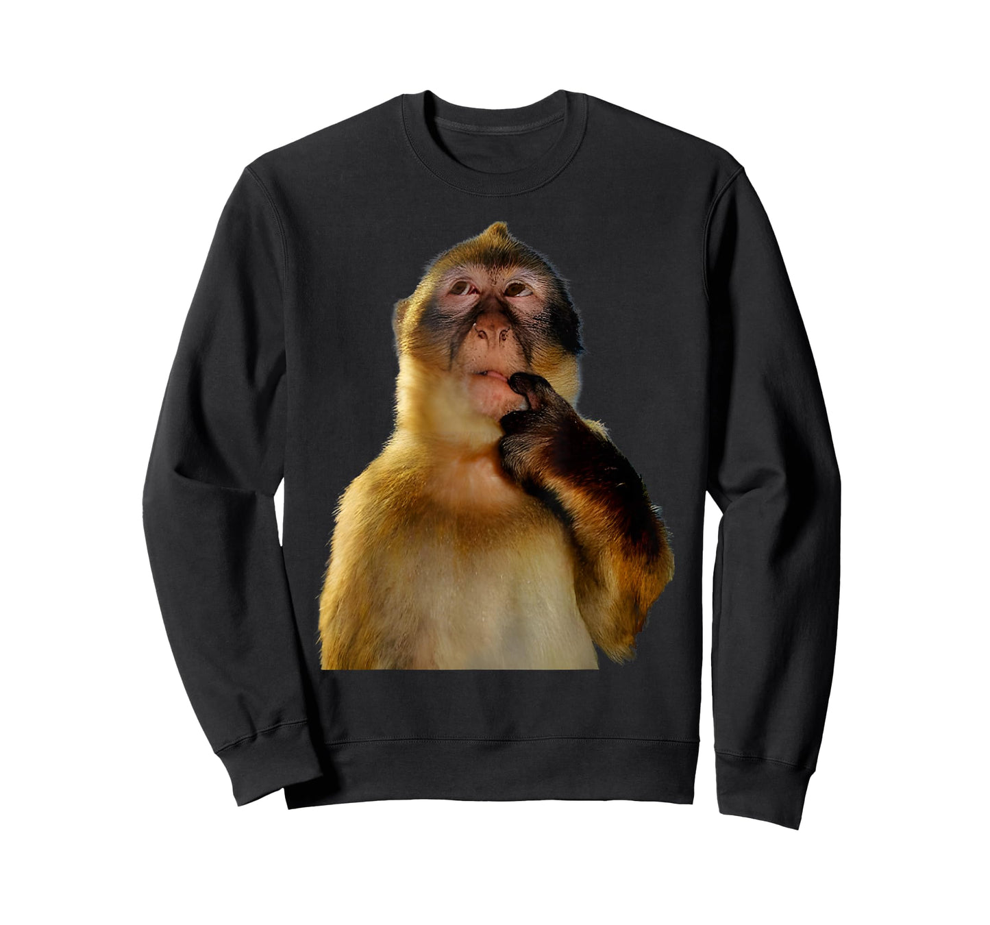 Thinking Monkey Funny Meme Cute Gen Alpha T-Shirt