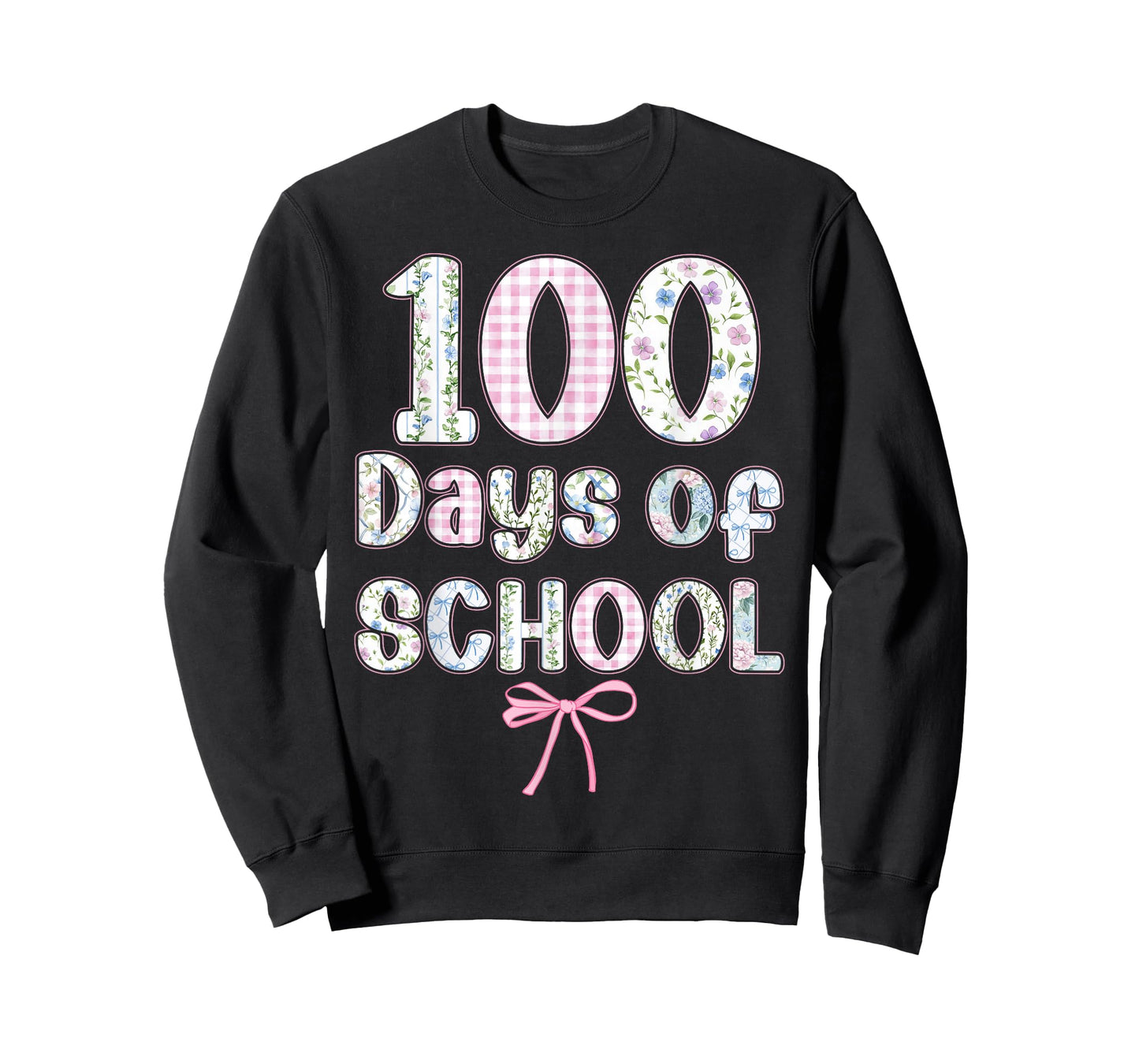 100 Days of School Coquette Bow 100th Day of School Teachers T-Shirt