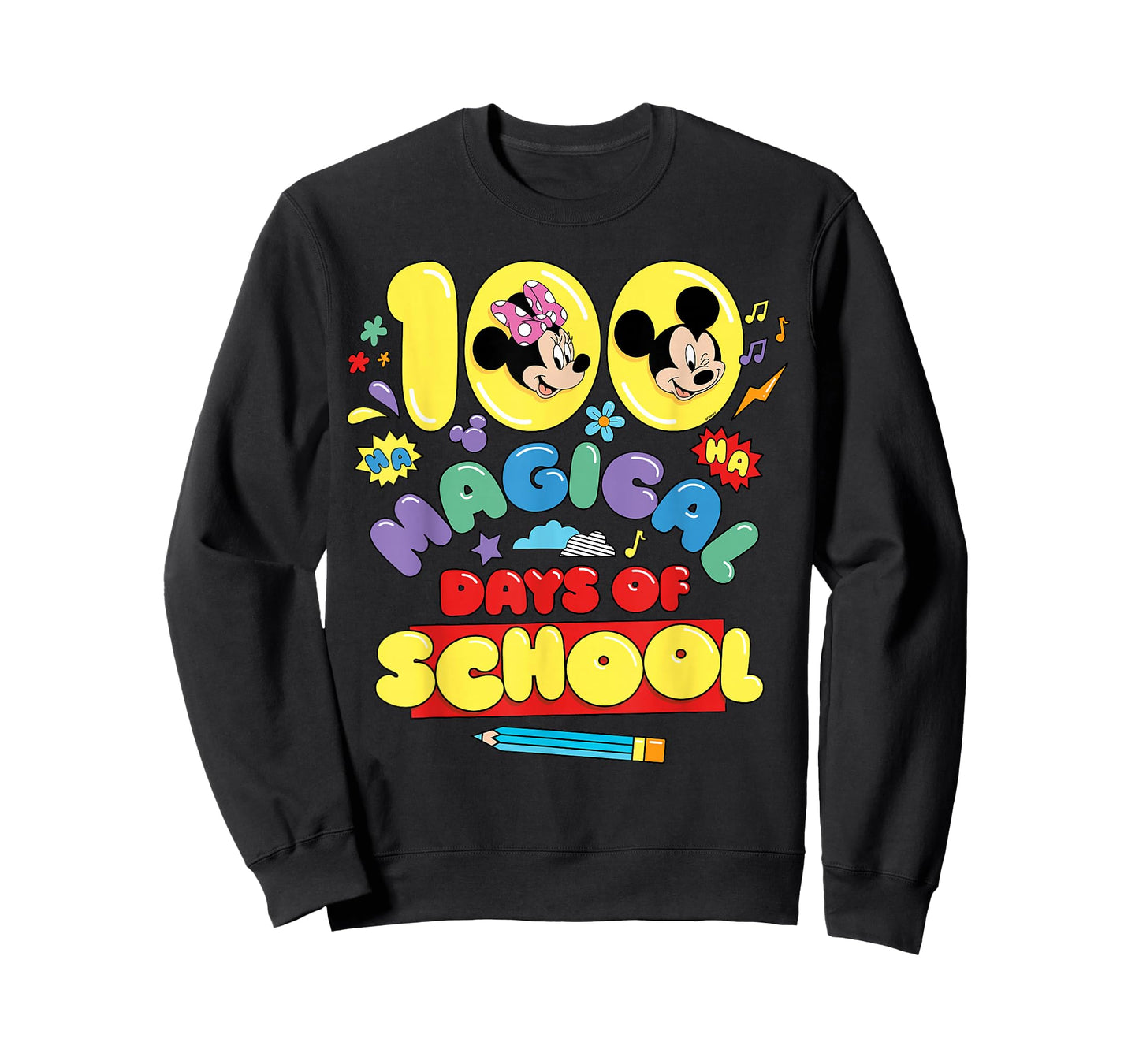 Disney Mickey & Minnie 100 Magical Days of School 100th Day T-Shirt