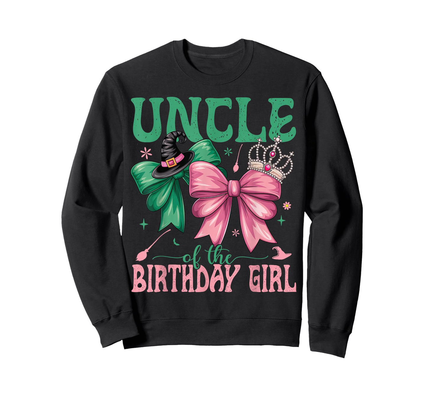 Uncle of The Birthday Girl Matching Witch Family Bday Part T-Shirt
